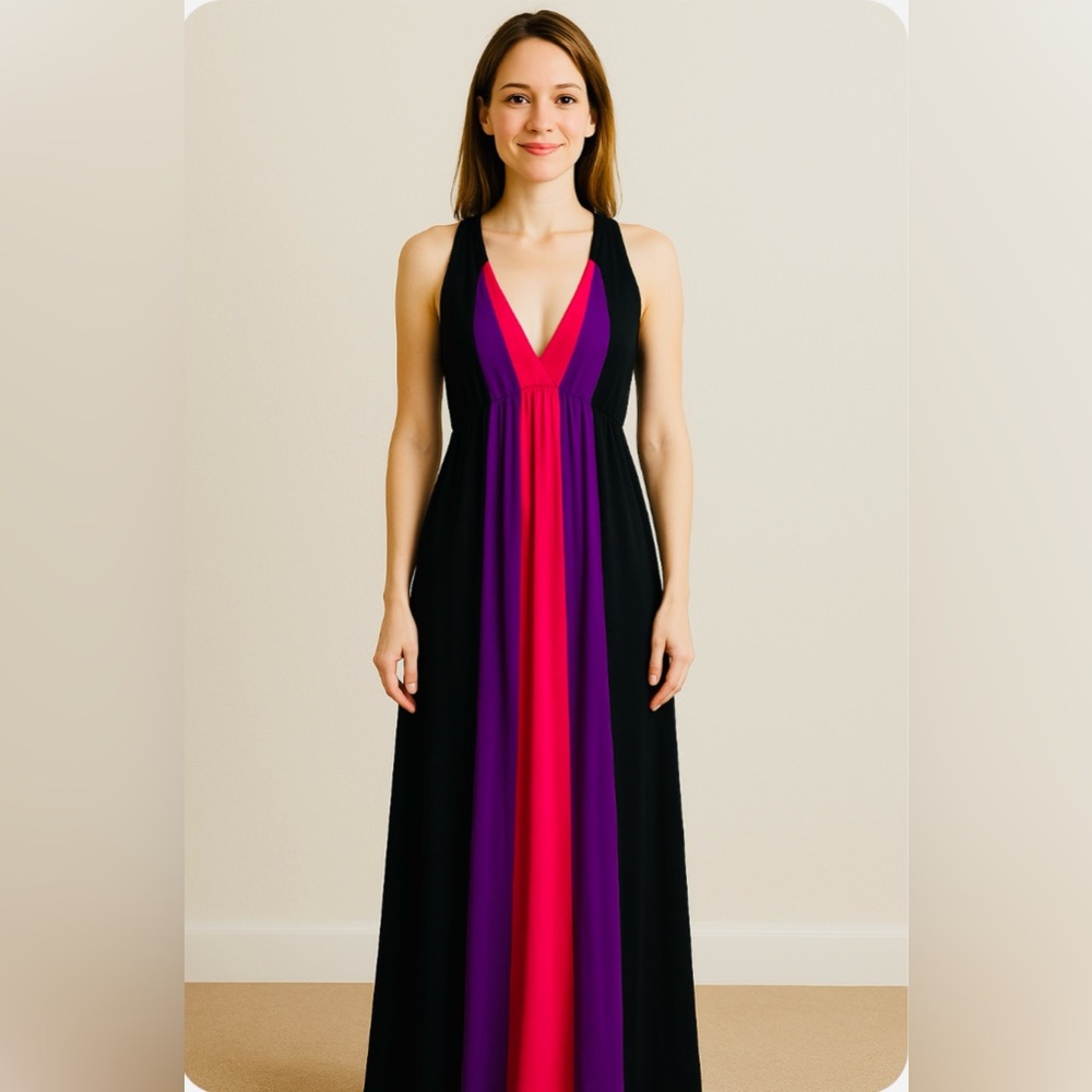 NWOT Elegant Halter Maxi Dress